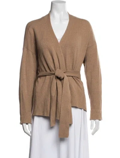 Pre-owned Cuyana Cashmere V-neck Sweater In Neutral