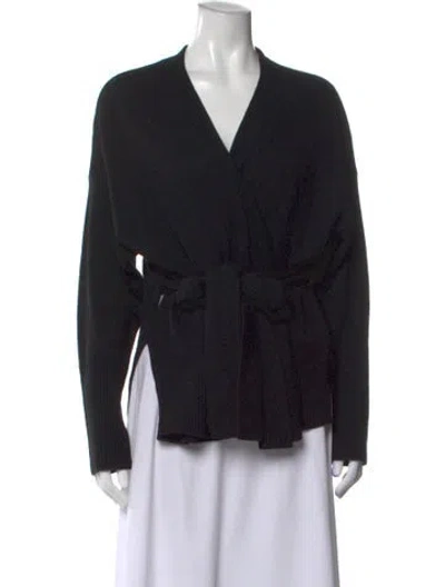 Pre-owned Cuyana Cashmere V-neck Sweater W/ Tags In Black