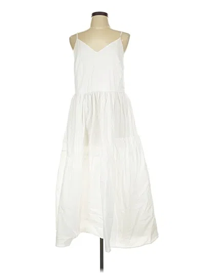 Pre-owned Cuyana Casual Dress In White