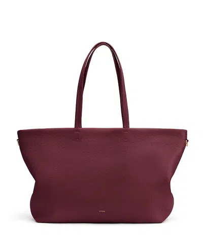 Cuyana Classic Easy Zipper Tote In Burgundy