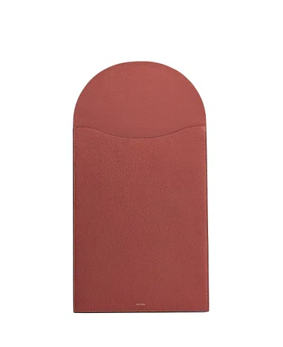 Cuyana Convertible 16" Leather Laptop Sleeve In Neutral