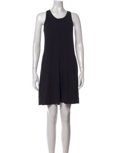 Pre-owned Cuyana Crew Neck Knee-length Dress In Black
