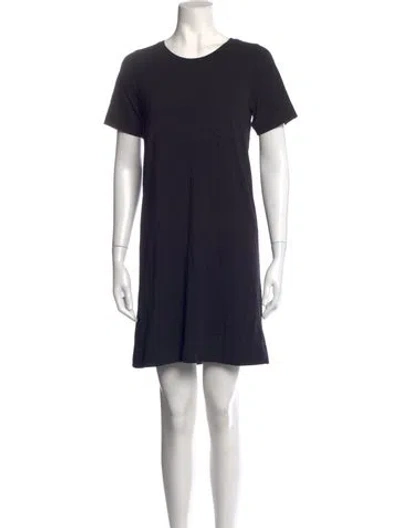 Pre-owned Cuyana Crew Neck Knee-length Dress In Black