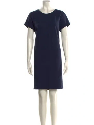 Pre-owned Cuyana Crew Neck Knee-length Dress In Blue
