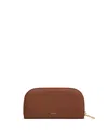 Cuyana Curved Zip Wallet In Brown