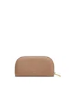 Cuyana Curved Zip Wallet In Brown