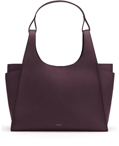 Cuyana Double Loop Satchel In Purple