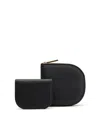 Cuyana Duo Small Zip Wallet In Black