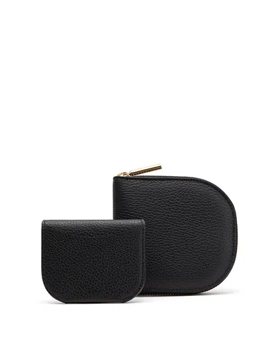 Cuyana Duo Small Zip Wallet In Black