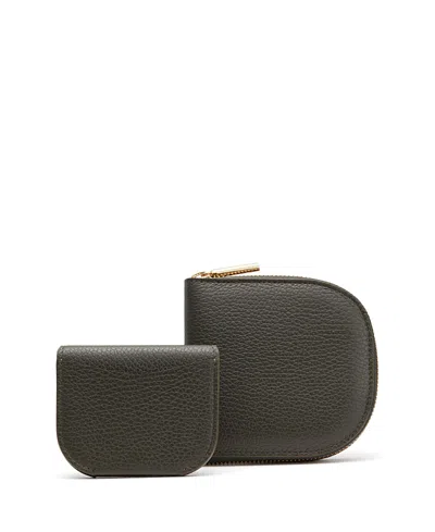 Cuyana Duo Small Zip Wallet In Green