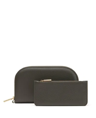 Cuyana Duo Zip Wallet In Green