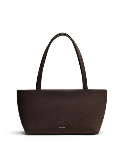 Cuyana East West Easy Tote In Brown
