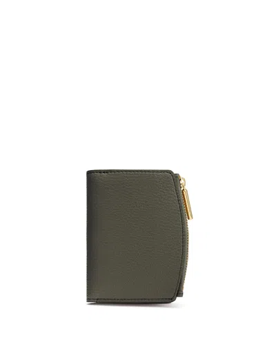 Cuyana Fold Zip Wallet In Green