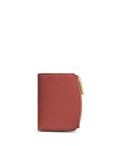 Cuyana Fold Zip Wallet In Red
