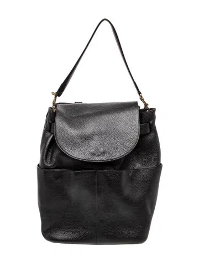 Pre-owned Cuyana Leather Backpack In Black