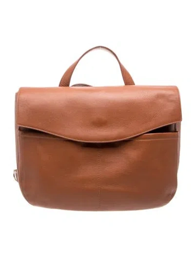 Pre-owned Cuyana Leather Backpack In Brown