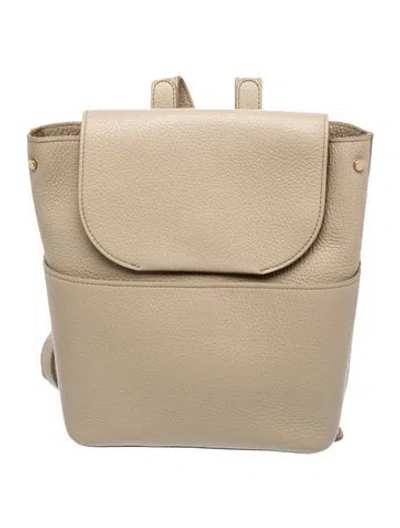 Pre-owned Cuyana Leather Backpack In Neutrals