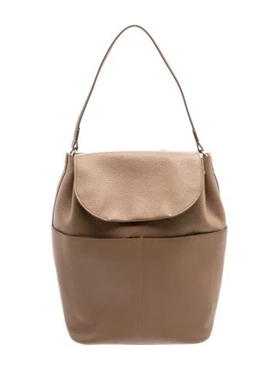 Pre-owned Cuyana Leather Backpack In Neutrals