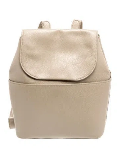 Pre-owned Cuyana Leather Backpack In Neutrals