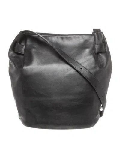 Pre-owned Cuyana Leather Bucket Bag In Black