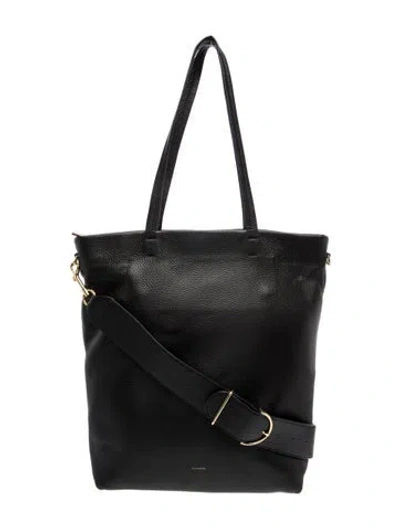 Pre-owned Cuyana Leather Bucket Bag In Black