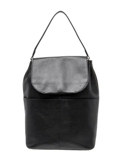 Pre-owned Cuyana Leather Bucket Bag In Black