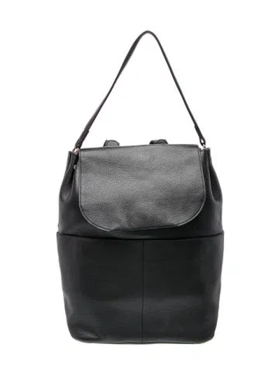 Pre-owned Cuyana Leather Bucket Bag In Black