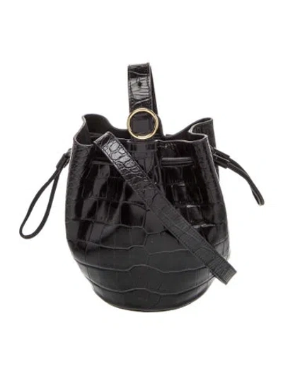 Pre-owned Cuyana Leather Bucket Bag In Black