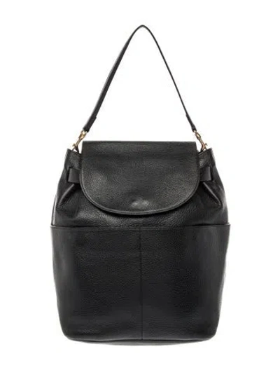 Pre-owned Cuyana Leather Bucket Bag In Black
