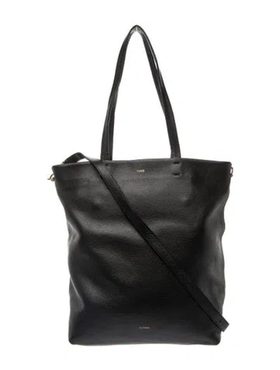 Pre-owned Cuyana Leather Bucket Bag In Black