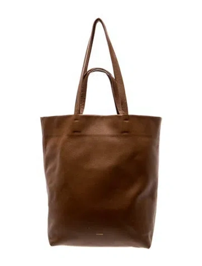 Pre-owned Cuyana Leather Bucket Bag In Brown