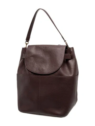 Pre-owned Cuyana Leather Bucket Bag In Brown
