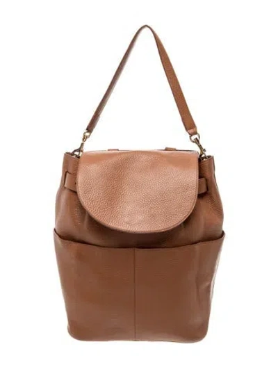 Pre-owned Cuyana Leather Bucket Bag In Brown