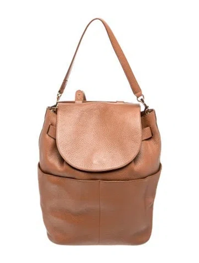 Pre-owned Cuyana Leather Bucket Bag In Brown