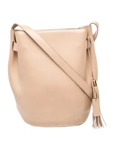 Pre-owned Cuyana Leather Bucket Bag In Neutral