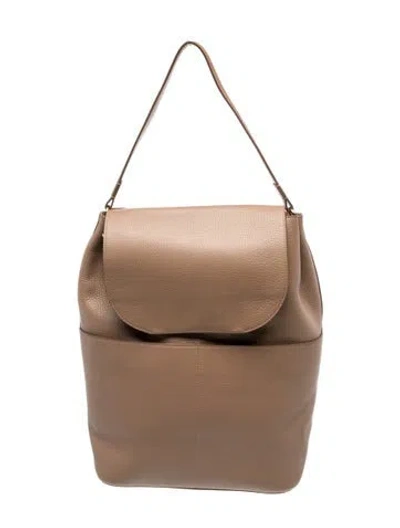 Pre-owned Cuyana Leather Bucket Bag In Neutral
