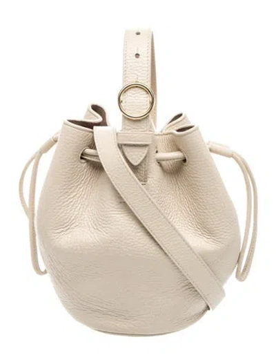 Pre-owned Cuyana Leather Bucket Bag In Neutral