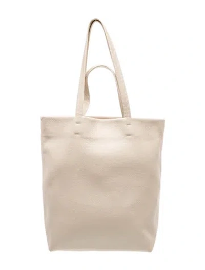 Pre-owned Cuyana Leather Bucket Bag In Neutral
