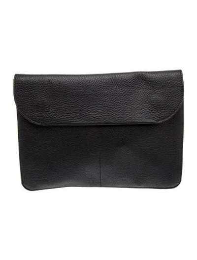 Pre-owned Cuyana Leather Clutch In Black
