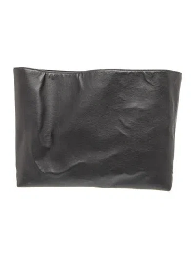 Pre-owned Cuyana Leather Clutch In Black