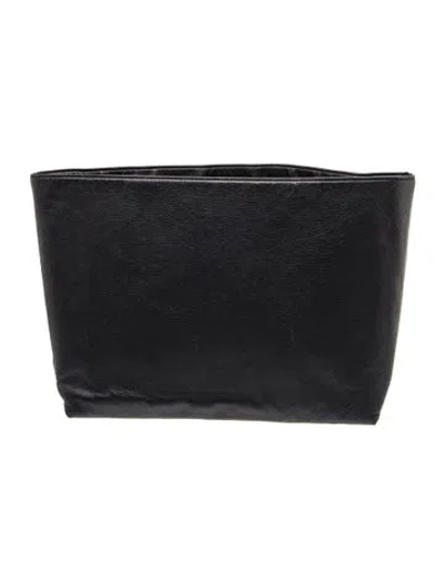 Pre-owned Cuyana Leather Clutch In Blue