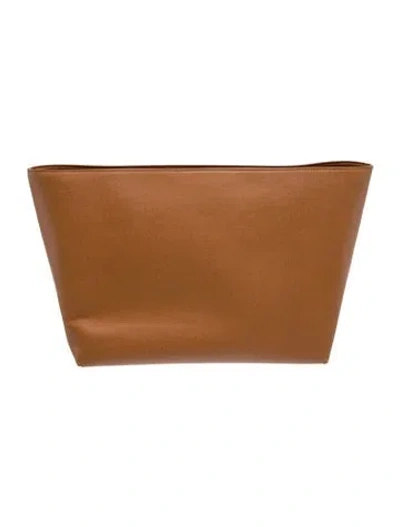 Pre-owned Cuyana Leather Clutch In Brown