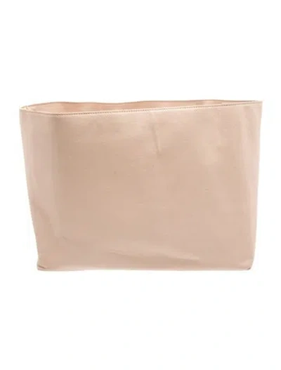 Pre-owned Cuyana Leather Clutch In Grey