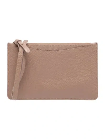 Pre-owned Cuyana Leather Clutch In Neutral