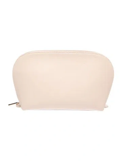 Pre-owned Cuyana Leather Clutch In Neutral