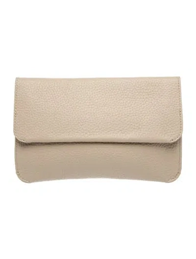 Pre-owned Cuyana Leather Clutch In Neutrals
