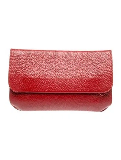 Pre-owned Cuyana Leather Clutch In Red