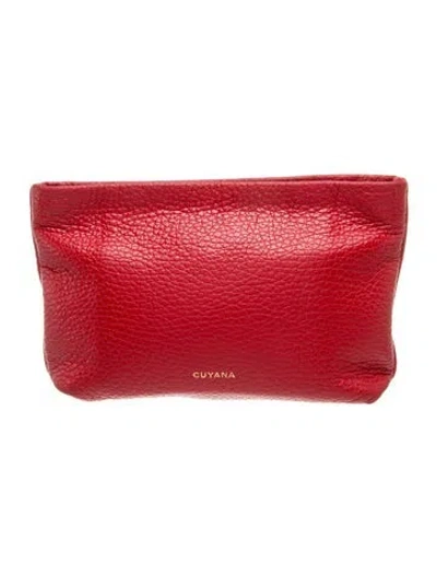 Pre-owned Cuyana Leather Clutch In Red