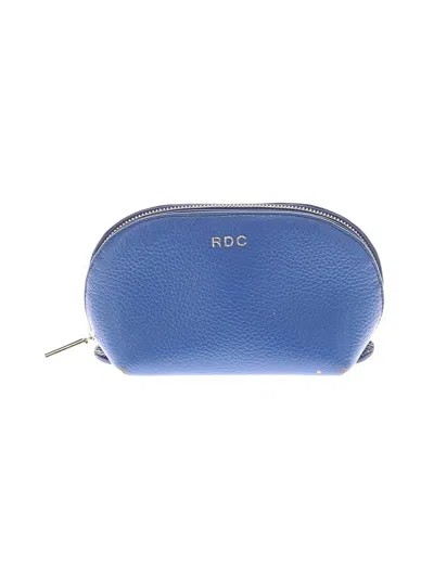 Pre-owned Cuyana Leather Coin Purse In Blue