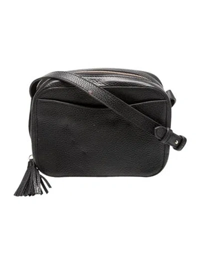 Pre-owned Cuyana Leather Crossbody Bag In Black